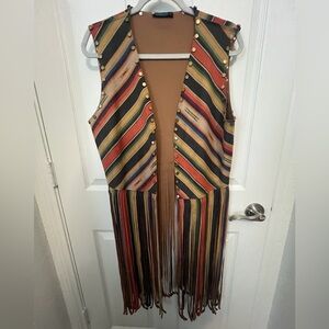 Express Tan Fashion Vest